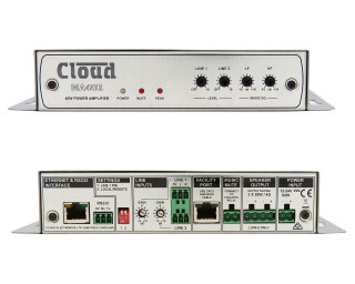 Cloud MA40E: 2x 20 W Mini-Verstrker mit Ethernet Steuerung und DSP